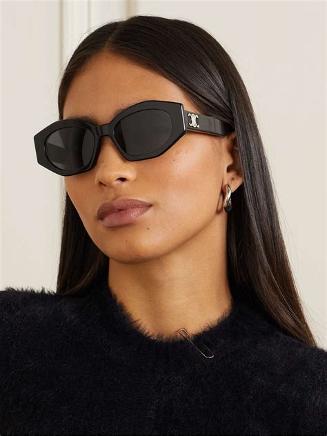 CELINE Triomphe 54mm Cat Eye Sunglasses 